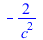 `+`(`-`(`/`(`*`(2), `*`(`^`(c, 2)))))