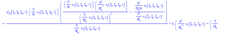 Typesetting:-mprintslash([Eq_x_prodoln := Vector[column]([[`+`(`*`(rho__m(xi__i, xi__j, xi__k, t), `*`(`+`(`/`(`*`(diff(u__i(xi__i, xi__j, xi__k, t), t), `*`(diff(u__i(xi__i, xi__j, xi__k, t), t, xi__...