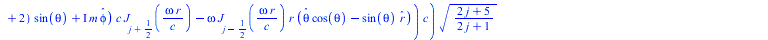 Typesetting:-mprintslash([V := `+`(`-`(`/`(`*`(cos(`+`(`*`(omega, `*`(t)), delta)), `*`(`+`(`*`(`^`(factorial(`+`(j, 2, `-`(m))), `/`(1, 2)), `*`(`+`(`-`(`*`(r, `*`(`^`(factorial(`+`(j, m)), `/`(1, 2)...