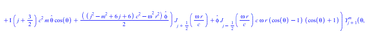 Typesetting:-mprintslash([Lame_equation_with_Toroidal_mode_of_spherical_standing_wave := `+`(`-`(`/`(`*`(rho, `*`(BesselJ(`+`(j, `/`(1, 2)), `/`(`*`(omega, `*`(r)), `*`(c))), `*`(cos(`+`(`*`(omega, `*...